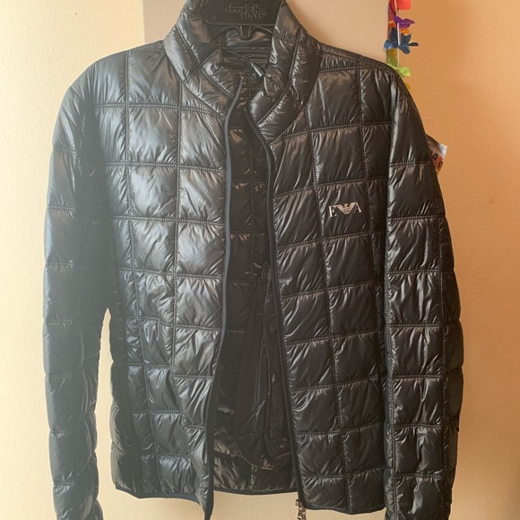 Cashmere flakes Emporio Armani bubble jacket - Picture 2 of 3
